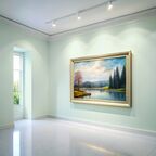 Краска водоэмульсионная для стен и потолков износостойкая матовая Profipaints SILVER INTERIOR VISION 0.9л , Пасмурное небо