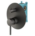 Комплект со смесителем и верхним душем Plumberia Selection IXO KITXO18GR графит матовый