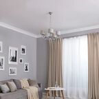 Люстра подвесная Freya FR5906-PL-05-CH, 5 ламп, 20 м², цвет хром/серый