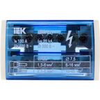 Шина нулевая на IEK Din-рейку в корпусе 2x7 групп