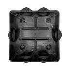 Распределительная коробка открытая LEXMAN D 100x100x55 мм 6 вводов IP55 цвет черный