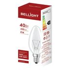 Лампа накаливания Bellight E14 220-240 В 40 Вт свеча 400 лм цвет света желтый для диммера