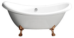 Акриловая ванна BelBagno BB05-BRN с ножками бронза