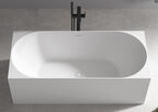 Ванна акриловая Abber 170x75 AB9281 белая с каркасом в комплекте