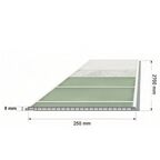 Стеновая панель ПВХ Шиповник зеленый 2700x250x8 мм 0.675 м²