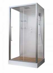 Душевая кабина Acquazzone Bogema 110x80, стекло прозрачное, профиль хром