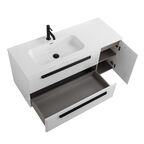 Тумба под раковину Cezares Eco 100 см ECO-CER-N-1000-2C-1A-SO-BL-L bianco lucido