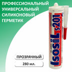 Герметик силиконовый универсальный ISOSIL S201, прозрачный, 280 мл