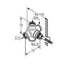 Скрытая часть Kludi Adlon 2975100