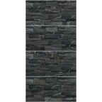 Глазурованный керамогранит Concor Slate Black 30x60 см 1.08 м² матовый цвет тёмно-серый камень