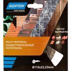 Диск алмазный универсальный Norton 70184603361 турбо 115x22.2x2.2 мм