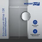Душевой уголок Wasserkraft Alme 15R34 130x100 без поддона, стекло прозрачное, профиль хром