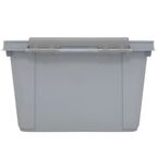 Ящик Профи Комфорт 41x29.5x18.3 см 15 л полипропилен с крышкой цвет серый