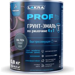 Быстросохнущая грунт-эмаль по ржавчине ЛАКРА PROF IT ЛА-00003610