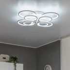 Люстра потолочная Семь огней SF7099/8C-WT LED 240 Вт регулируемый белый свет цвет белый