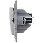 Выключатель трёхклавишный - Legrand Etika - 10А 250В винтовые зажимы - алюминий