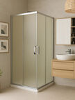 Душевой уголок Royal Bath 100х100 RB HPD-C-ST стекло матовое, профиль сатин