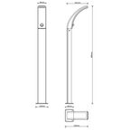 Светильник Inspire Lakko LED 96 см 1000 Лм 4000 К IP44 цвет черный