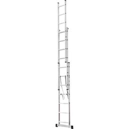 Лестница раскладная выдвижная 3-секционная Standers до 3.98м 7 ступеней