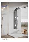Душевая панель Ceruttispa Twin bs CT9986 с изливом, хром