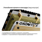 Паро-гидроизоляция Ondutiss Smart D с монтажной лентой 80 г/м2 70 кв.м