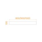 Экран для поддона RGW N (Боковой) (900)