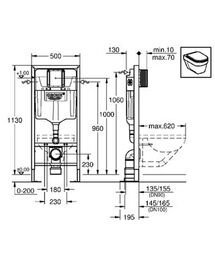 Инсталляция Grohe Rapid SL 38584001