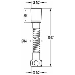 Cezares Гибкий шланг Cezares CZR-FMDC2-120-03, длина 1.2 м, исполнение золото