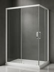 Душевой уголок Royal Bath 100х115 RB11510HPD-T стекло прозрачное, профиль белый, без поддона