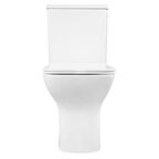 Унитаз-компакт безободковый Azario Fresco AZ-8302 с крышкой микролифт, белый