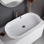 Раковина накладная BelBagno BB1349 81 см белая