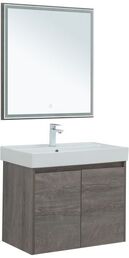 Комплект мебели Aquanet Nova Lite 76 см подвесной (тумба с раковиной и зеркалом)