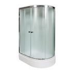 Душевая кабина AvaCan 120x90 D312SL стекло матовое, профиль хром, левая