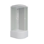 Душевая кабина Niagara Promo 90x70 P90/70/40L/MT поддон высокий, стекло матовое, профиль белый