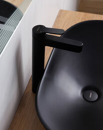Раковина накладная BelBagno BB1404-H301 61 см черная матовая