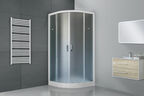 Душевой уголок Royal Bath 90х90 RB 90 HKD-C стекло матовое, профиль белый, без поддона