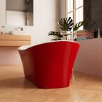 Отдельностоящая ванна Frank 170х75 F6104 White/Red