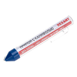 Припой Rexant d1, Sn60 Pb40 Flux 2.2% с канифолью 20 г (09-3103)