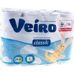 Бытовая двухслойная бумага VEIRO Classic 5с224 127072