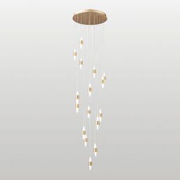 Подвесная люстра каскадная LED Lussole Hopkins LSP-7404