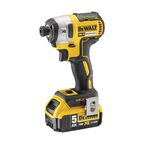 Аккумуляторный шуруповерт DEWALT DCF887P2, 18 В, 205 Нм, 3800 уд/мин, с 2 АКБ 5 Ач и ЗУ, в кейсе (DCF887P2-QW)