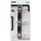 Планка 3 крючка Grampus Alfa цвет античная латунь