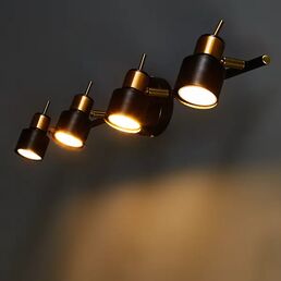 Спот поворотный Arte Lamp Almach 4 лампы 12 м² цвет черный