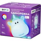 Ночник светодиодный Фотон Единорожка KSS09 с выключателем цвет голубой