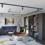 Трековый светильник спот поворотный Ritter Artline 55x100мм под лампу GU10 до 2.6м² металл/пластик цвет чёрный