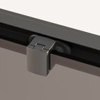Душевая дверь Ambassador Forsa 120x200 см 17022218ABB стекло тонированное, профиль чёрный