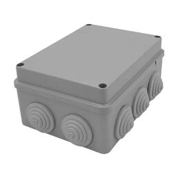 Распределительная коробка открытая LEXMAN D 150х110х70 мм 10 вводов IP55 цвет серый