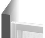 Боковая стенка Ravak Supernova 90x198 940701R211 стекло матовое, профиль белый