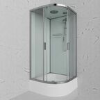Душевая кабина Frank 100x100 F400/2 М стекло матовое, профиль хром
