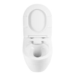 Комплект 3 в 1 Унитаз подвесной с сиденьем BelBagno LOTO BB070CHR/SC + Система инсталляции BB002-80 с кнопкой смыва BB018-GV-BI белый